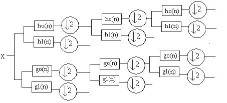 Figure 1. Dual Tree Complex Wavelet Transform